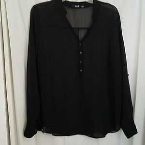 Black Sheer Blouse